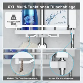 dylin gmbh Duschset mit Duschablage Chrom 70 cm