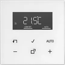 Jung TRDLS1790WW Raumthermostat mit Display und Überhitzungsschutz