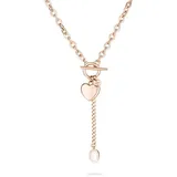 FYNCH-HATTON Kette Heart x Cabochon Roségold