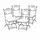 Marrakesch Orient & Mediterran Interior Malaga Gartenstuhl 40 x 40 x 105 cm schwarz 4 St.