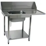 Saro Zulauftisch für Spülmaschine links, 1 Becken, 1200mm
