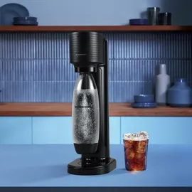 Sodastream Gaia schwarz + PET-Flasche + Zylinder