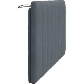 vidaXL Kopfteil-Kissen "Hanko" Dunkelgrau 140 cm Samt