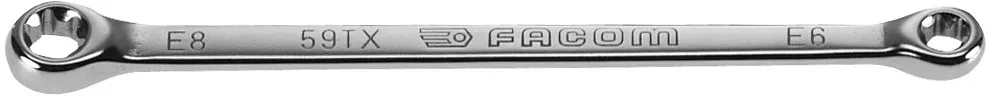 Facom Doppelringschlüssel Gerade Torx E20xE24 - Ideal für begrenzten Zugang
