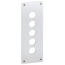 Schneider Electric XAPE305 Einbauplatte, XAP-E, Metall, 5 horizontale Bohrungen