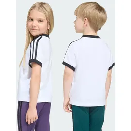 adidas 3-Streifen T-Shirt - White / Black - 110