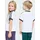 adidas 3-Streifen T-Shirt - White / Black - 110