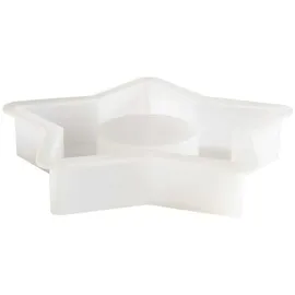 Rico Design Silikon Gießform Teelichthalter Stern, 11,5 x 11 x 2 cm / Außenmaß Silikonform 12,4 x 12,4 x 2,2 cm
