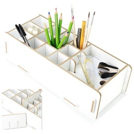 clipfritz | 16 variable Fächer | Schreibtisch Organizer | 31,7 x 13,7 cm | nachhaltige Forstwirtschaft