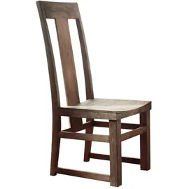 MASSIVMOEBEL24.DE Stuhl Sheesham 45x47x110 grau geölt NATURE GREY #122