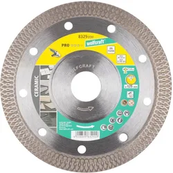 wolfcraft Diamant-Trennscheibe Pro Ceramic Turbo für Granit, Feinsteinzeug, Fliesen und Keramik  ø11