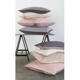 KLEINE WOLKE Linda unifarben Taupe 135 x 200 cm + 80 x 80 cm