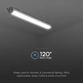 V-Tac Wannenleuchte 1 LED 60 cm weiß Kunststoff