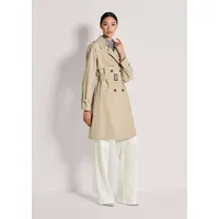 Madeleine Trenchcoat Eleganter gefütterter Zweireiher Trenchcoat in Longform mit Reverskragen und stilvollen Hornknöpfen 36