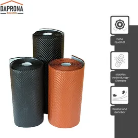DAPRONA Wandanschlussband 3D 5m x 29cm selbstklebend Anthrazit