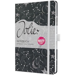 Sigel Notizbuch »Jolie Cosmic Fantasy Black« liniert A5 Hardcover schwarz