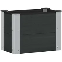 vidaXL Hochbeet 50 x 30 x 36 cm Schwarz