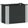 vidaXL Hochbeet 50 x 30 x 36 cm Schwarz