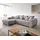 DeLife Eckcouch Cord 300x220 cm Grau