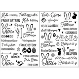 buttinette Kerzentattoos "Frühjahr & Ostern", 2 Bogen