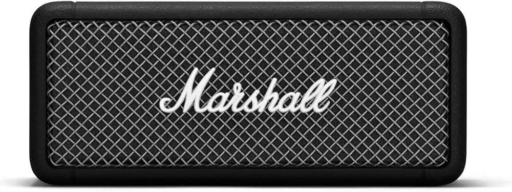 Marshall Emberton Bluetooth Tragbarer Lautsprecher, Kabelloser, Wasserabweisend - Schwarz