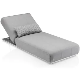 Kettler EGO Sonnenliege 90 x 90 x 0 cm Silber/Flanelle