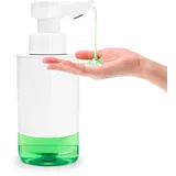 Mamiddle Seifenspender Automatisch mit Sensor Infrarot Seifenspender Elektrischer IPX5 Wasserdicht Type-C Aufladung mit Sensor Infrarot Bewegungssensor für Küche & Bad (Flüssigetyp - Weiß Acryl)