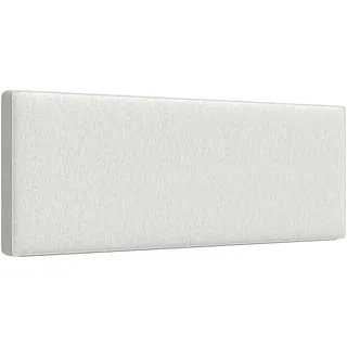 Homcom Kopfteil gepolstert Wandkissen mit Leinenoptik schwebend 160 x 60 cm Schlafzimmer Cremeweiß