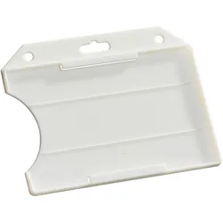 50 Ausweishüllen Hartplastik, offen weiß