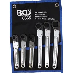 BGS Leitungs-Ratschenschlüssel-Satz 6tlg. - 8665