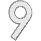 Alpertec Hausnummer 9 Nachtleuchtend Weiß
