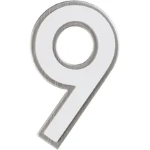 Alpertec Hausnummer 9 Nachtleuchtend Weiß