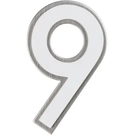 Alpertec Hausnummer 9 Nachtleuchtend Weiß