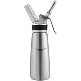 Vingo - Sahnespender Edelstahl Sahnebereiter 500ml Sahnesyphon mit 3 Edelstahl Deko-Düsen Rostfrei Schlagsahne Dispenser Für Desserts Gebäck Sahne,