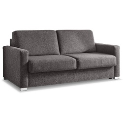 Schlafsofa Cleo Stoff Grau Dunkelgrau 130 cm