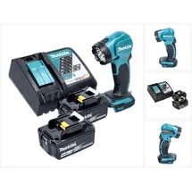 Makita Makita, Arbeitsleuchte, DEADML 815 RM LED Akku Handleuchte 14,4 - 18 V 160 lm + 2x Akku 4,0 Ah + Ladegerät (160 lm)