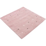 carpetfine Wollteppich »Gabbeh-Uni«, quadratisch, rosa