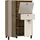 Forte Highboard FORTE "Killarney", beige (mauvella eiche, sand), B:88,1cm H:131,8cm T:42,0cm, Spanplatte, MDF, Metall, Dekorfolie, Sideboards, Highboard, Soft Close, Stauraum