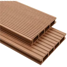 vidaXL WPC Terrassendielen 10 m2 4 m braun