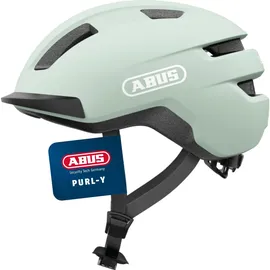 ABUS Fahrradhelm Purl-Y – geeignet für E-Bike und S-Pedelec – stylisher NTA-Schutzhelm für Erwachsene und Jugendliche – Grün (Mint Green), Größe L