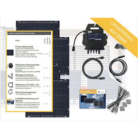 osnatech Mini-PV-Set Complete 600 Flex 150W-4 "Balkonkraftwerk" Balkon-Solaranlage
