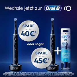 Oral-B iO Series 2 Night Black + Reiseetui + Aufsteckbürsten-Etui