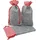Frau WUNDERVoll® Frau WunderVoll Adventskalender 12 Filz-Säckchen rot/grau 20 x 12 cm