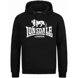 Lonsdale Fremington Kapuzensweatshirt Herren Schwarz XXL