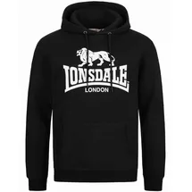 Lonsdale Fremington Kapuzensweatshirt Herren Schwarz XXL