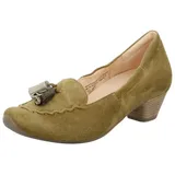 THINK! Leder-Pumps in Khaki | Gr.: 37