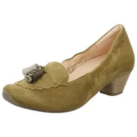 THINK! Leder-Pumps in Khaki | Gr.: 37