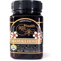 ApiHealth Manuka-Honig UMF 15+ MGO 534+ Zertifizierter neuseeländischer Honig 500g, Premium UMF-Qualitätshonig, importiert aus Neuseeland, Unterstützung bei der Wundbehandlung