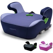 Osann Junior Isofix Gurtfix, Sitzerhöhung Auto Kinder, Kindersitzerhöhung mit Isofix 126-150cm (ca. 15-36 kg), Sitzschale i-Size - Pixel Navy