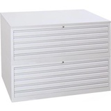 Gürkan Planschrank lichtgrau 10 Schubladen 113,0 x 83,0 x 105,0 cm